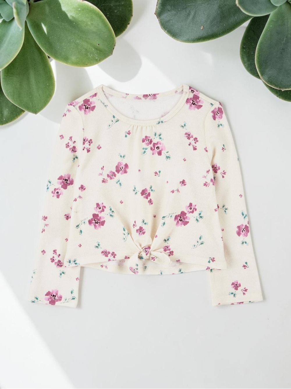 ✨ Oshkosh B’Gosh Toddler Girls Floral Tie Knot Top
